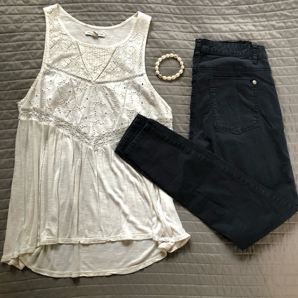 Navy blue lightweight jegging jeans